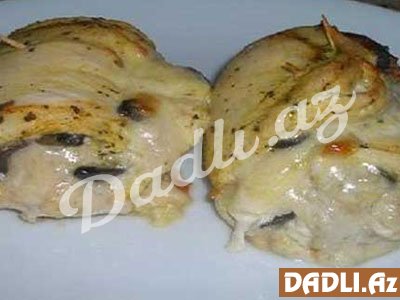 Fırında  toyuq dolması resepti