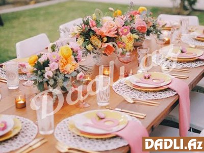 Süfrə bəzəyi üçün zövqlü dizaynlar
