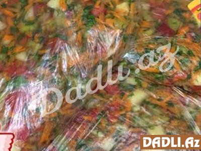 Qış tədarükü üçün dondurulmuş tərəvəz resepti - Video resept