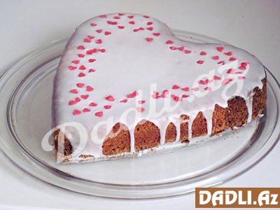 Ürək formasında tort resepti