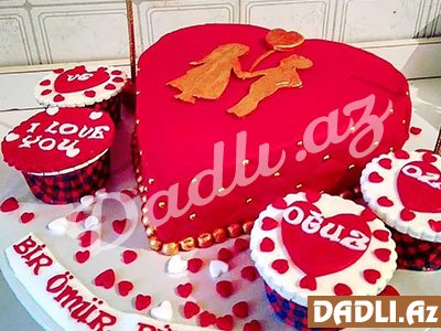 Ürək formalı sevgililər günü tortu resepti