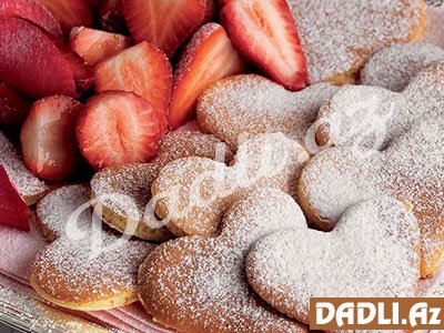 Ürək formalı pankek resepti