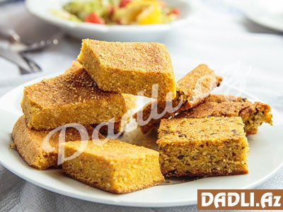 Təzə kəklikotulu qarğıdalı çörəyi resepti