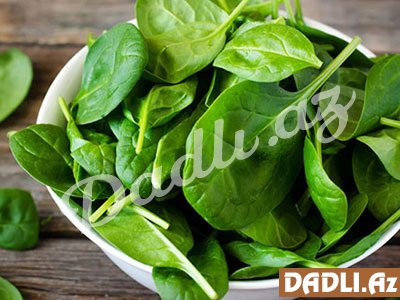 İspanağı bişirmədən yeyin - Məsləhət