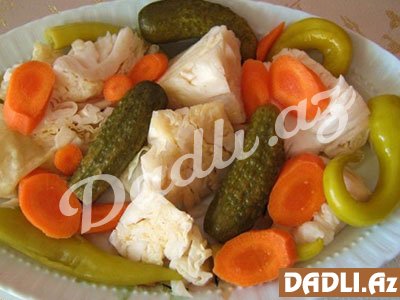 Qarışıq turşu resepti