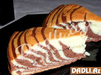 Kəsmikli piroq zebra resepti