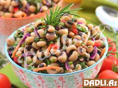 Qaragöz lobya salatı resepti