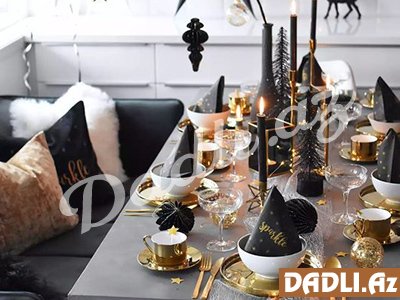 Yeni ildə süfrəni belə hazırlayın - Dizayn fikirləri