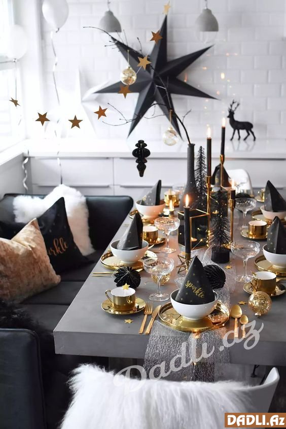 Yeni ildə süfrəni belə hazırlayın - Dizayn fikirləri