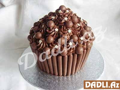 Capcake görünüşlü tort bəzədilmə resepti - Video resept