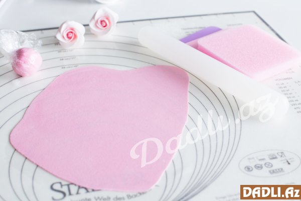 Şəkər xəmirindən roza (çiçək) hazırlama - FOTO DƏRS