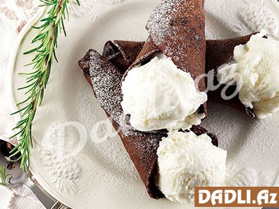 Dondurmalı kakaolu pancake resepti