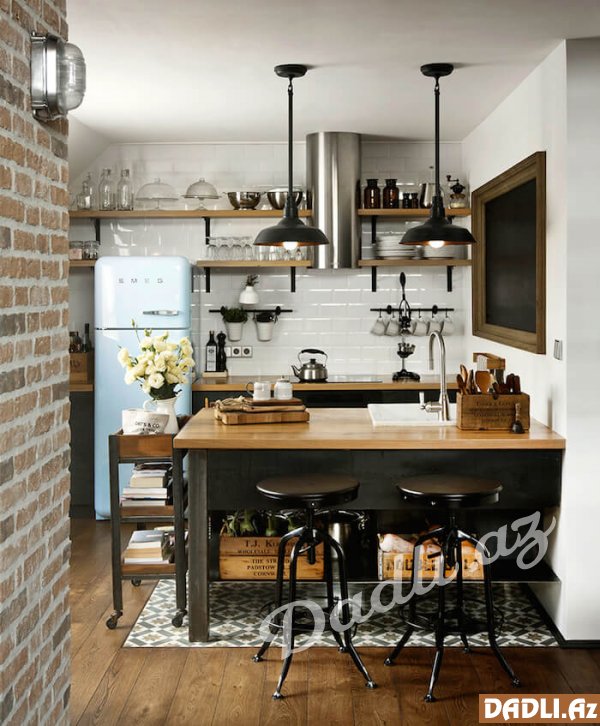 Ən yaxşı kiçik mətbəx idea və dizaynları (2. hissə)