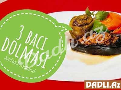 Badımcan, bibər, pomidor dolması resepti - Video resept