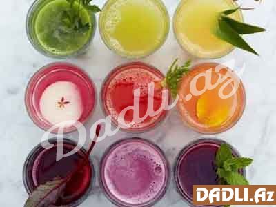 Yaya fit girmək üçün detoks suları və smuzilər