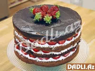 Şokoladlı çiyələkli tort resepti - Video resept