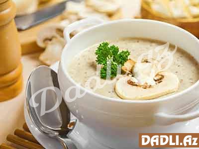 Qaymaqlı göbələk şorbası resepti