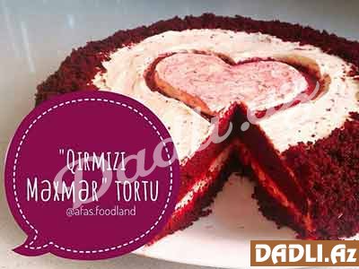 Qırmızı məxmər tortu resepti - Video resept