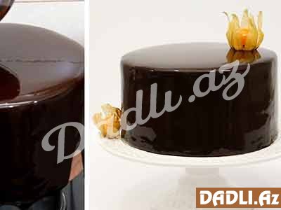 Mirror Glaze tort bəzədilmə resepti - Video resept