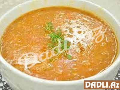 Noxudlu mərcimək şorbası resepti