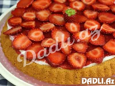 Çiyələkli tart keksi resepti - Video resept