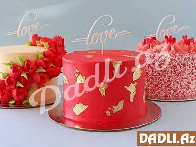 Sevgililər günü üçün özəl tort dizaynları