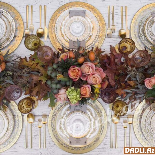 Mükəmməl dizaynlı ziyafət masaları