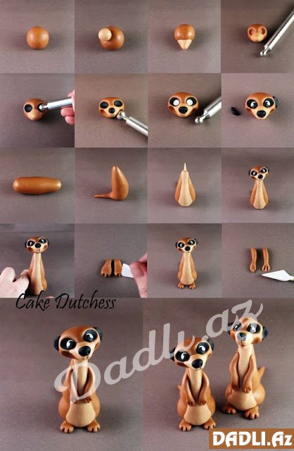 Şəkər xəmirindən sevimli heyvan hazırlamaq - FOTO RESEPT