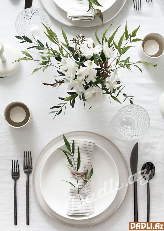 Özəl günləriniz üçün süfrə bəzəmə məsləhətləri