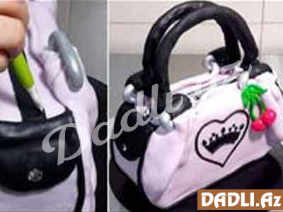Çanta tort bəzədilmə resepti - Video resept