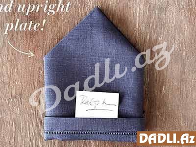 3 fərqli salfet hazırlama