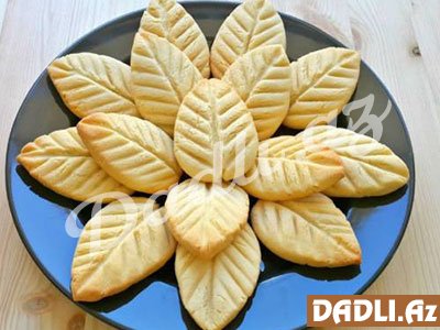 Asan hazırlanan yarpaq qurabiyə resepti