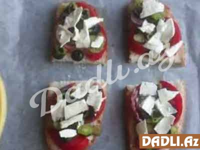 Çörəkdə pizza resepti - Video resept