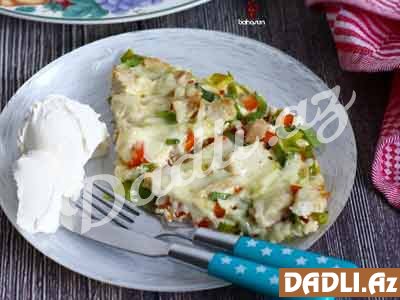 Tərəvəzdi və Hinq quşlu zapekanka resepti