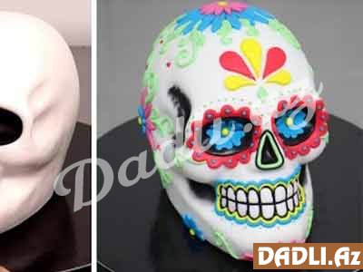 Sklet başı tort bəzədilmə resepti - Video resept