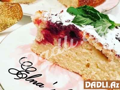 Dadlı,ləzzətli albalılı keks resepti