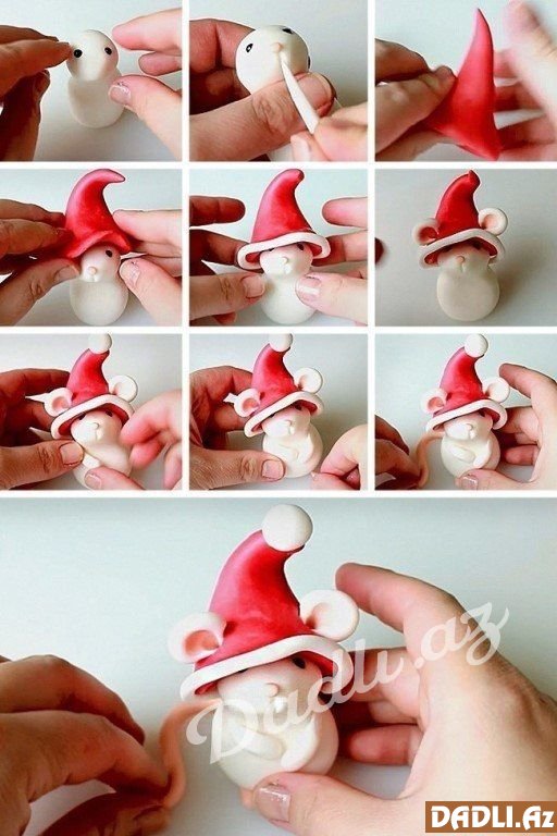 Şəkər xəmiri ilə şirin heyvanlar hazırlamaq - FOTO İZAH