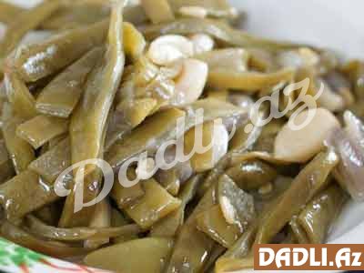 Zeytun yağlı təzə lobya resepti - Video resept