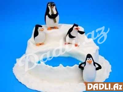 Penguins tort bəzədilmə resepti - Video resept