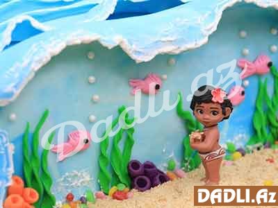 Moana tort bəzədilmə resepti - Video resept