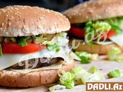 Evdə hamburger resepti