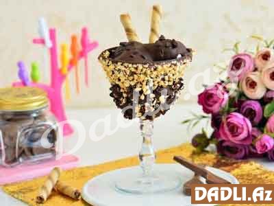 Şokolad stəkanında dondurma resepti - Video resept