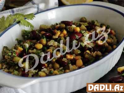 Qırmızı lobyalı salat resepti