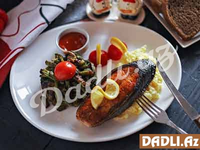 Tərəvəzli salmon steyk resepti