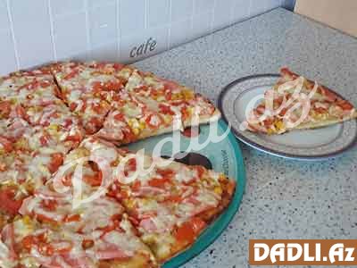 Mayalı xəmirdən çox dadlı və yumşaq qarışıq pizza resepti - Video resept