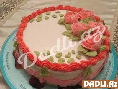 Biskivit tortunun bəzədilməsi resepti - Video resept