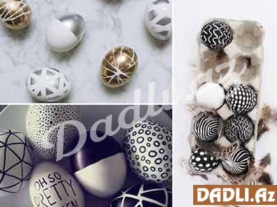 Bayram yumurtalarının boyadılması və bəzədilməsi