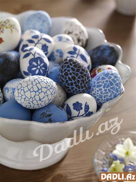 Bayram yumurtalarının boyadılması və bəzədilməsi