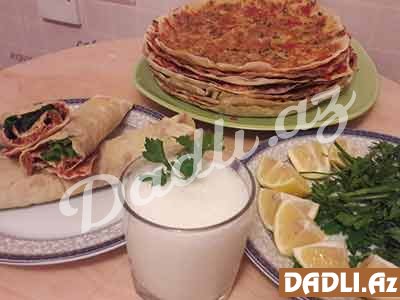 Həm sobada həm də tavada çox ləzzətli lahmacun resepti - Video resept