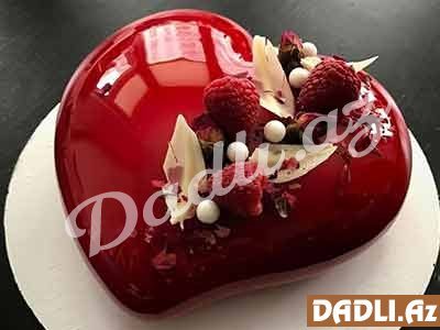 Mirror Glaze (ayna kimi) tort dizaynları